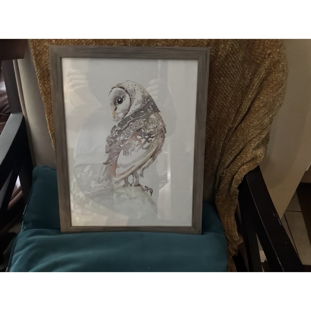 Owl Print 11" X 14" Hanging Picture